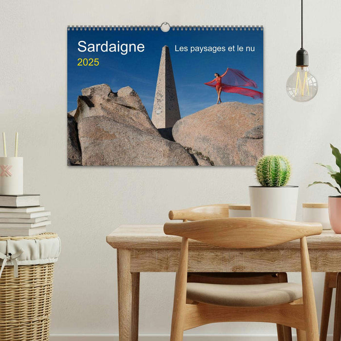 Sardaigne - Les paysages et le nu (CALVENDO Calendrier mensuel 2025)