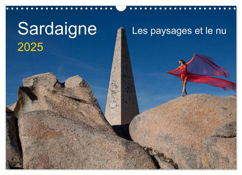 Sardaigne - Les paysages et le nu (CALVENDO Calendrier mensuel 2025)