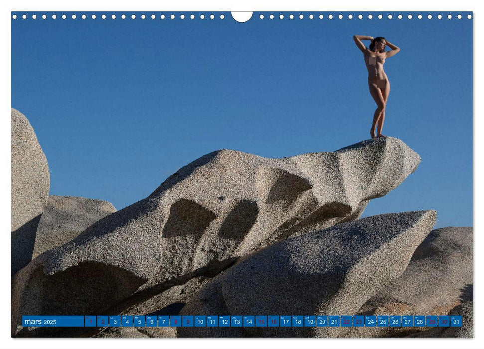 Sardaigne - Les paysages et le nu (CALVENDO Calendrier mensuel 2025)