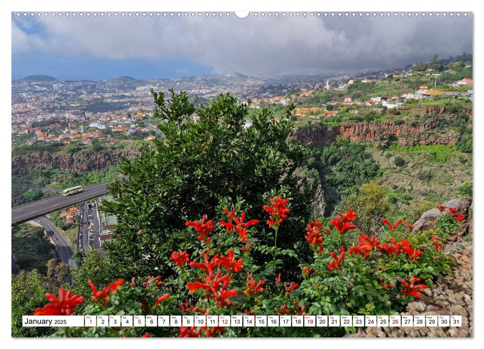 Madeira island of eternal spring (CALVENDO Monthly Calendar 2025)