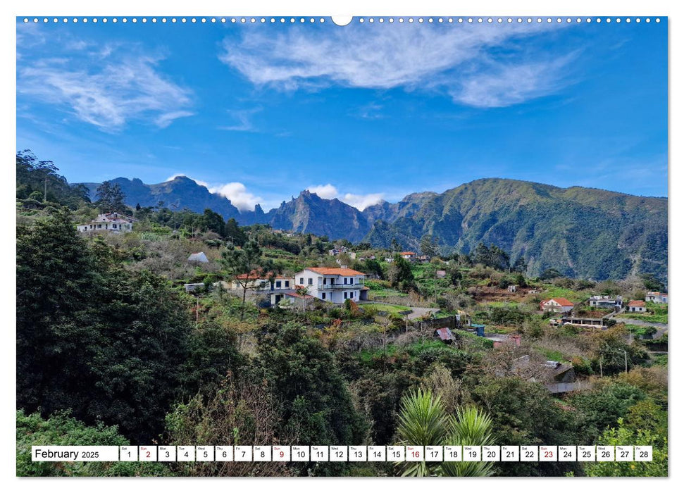 Madeira island of eternal spring (CALVENDO Monthly Calendar 2025)