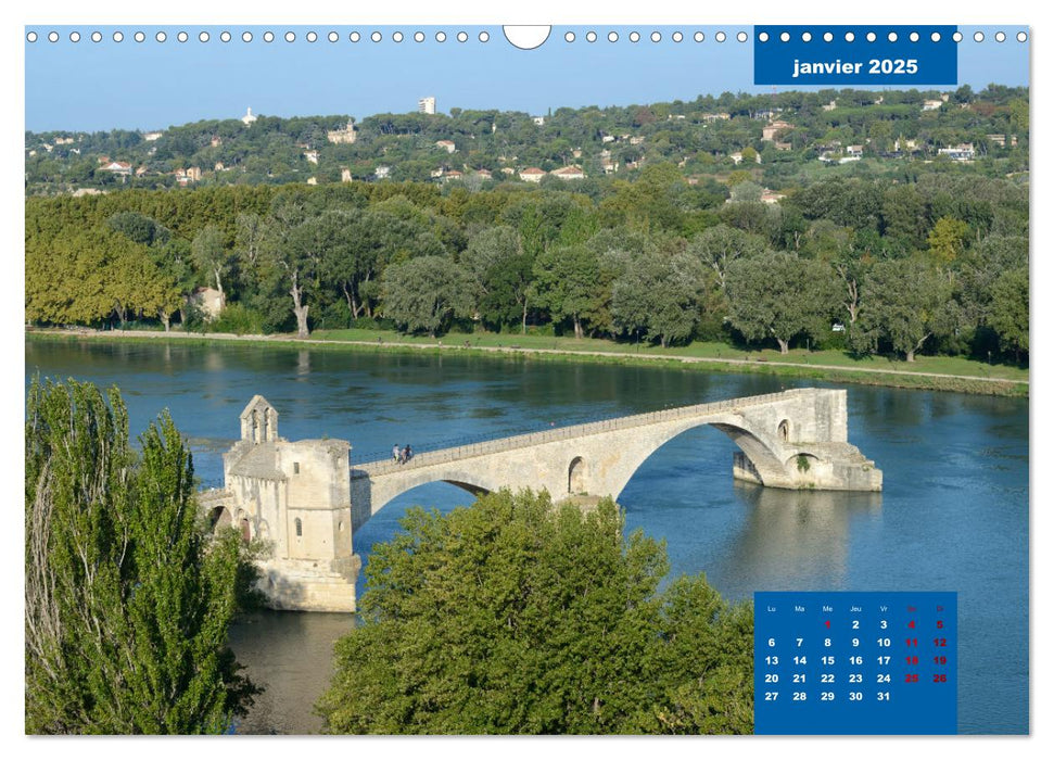 Ponts historiques de Provence (CALVENDO Calendrier mensuel 2025)