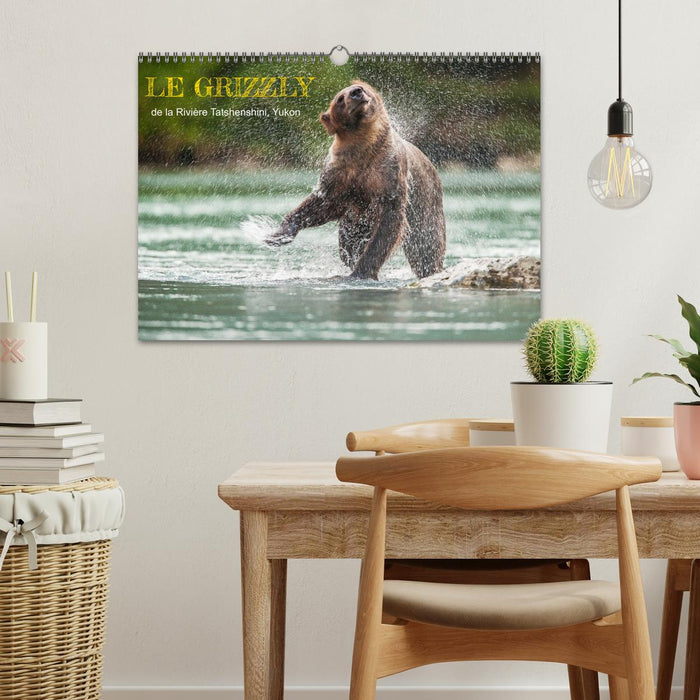 LE GRIZZLY de la Rivière Tatshenshini. Yukon (CALVENDO Calendrier mensuel 2025)