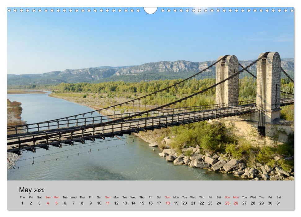 Historic Bridges of Provence (CALVENDO Monthly Calendar 2025)