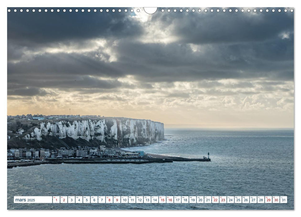 La côte picarde Le long des falaises (CALVENDO Calendrier mensuel 2025)