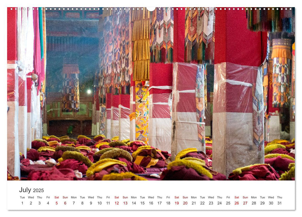 Tibet Monastery and landscapes (CALVENDO Premium-Calendar 2025)