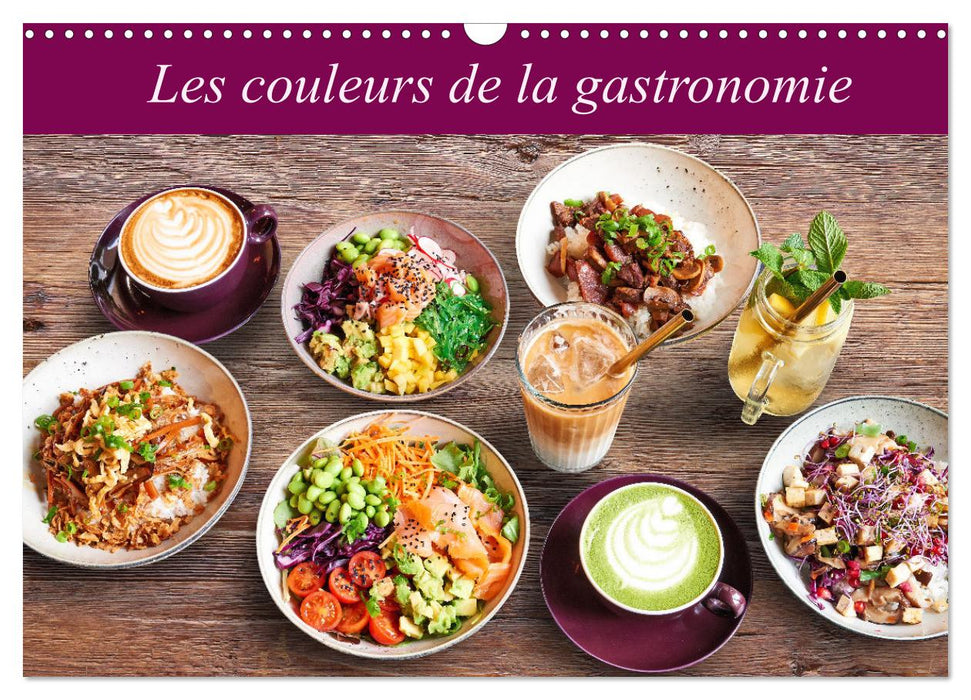 Les couleurs de la gastronomie (CALVENDO Calendrier mensuel 2025)