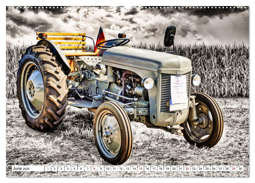 Tractors from past times (CALVENDO Monthly Calendar 2025)