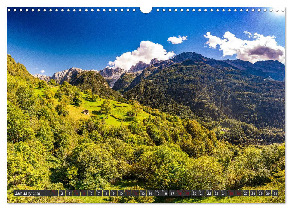 Switzerland - in aerial photos (CALVENDO Monthly Calendar 2025)