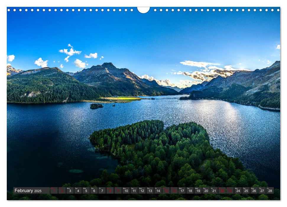 Switzerland - in aerial photos (CALVENDO Monthly Calendar 2025)