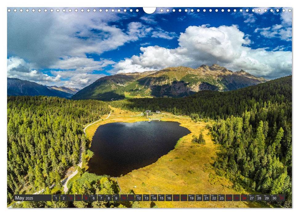 Switzerland - in aerial photos (CALVENDO Monthly Calendar 2025)