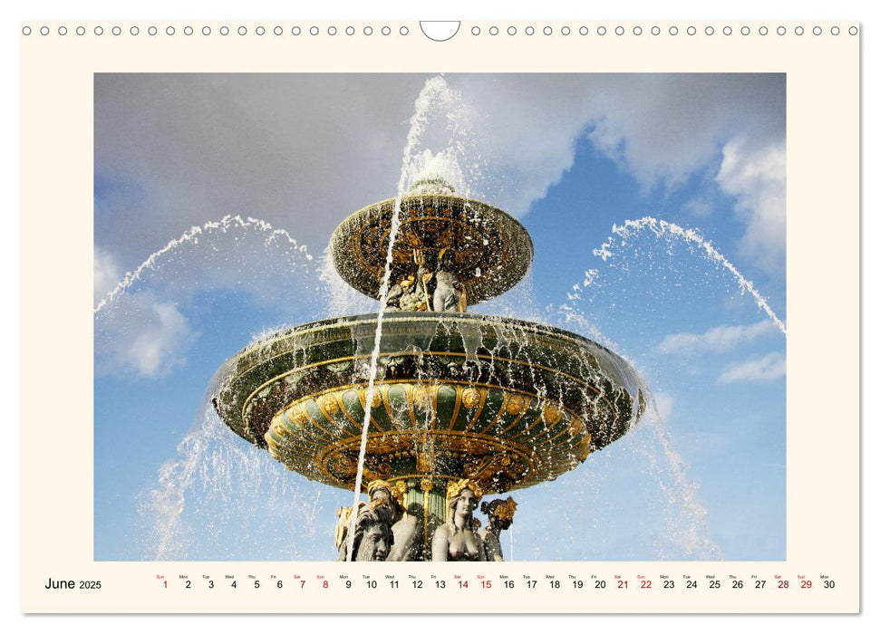 Lovely Water Features (CALVENDO Monthly Calendar 2025)