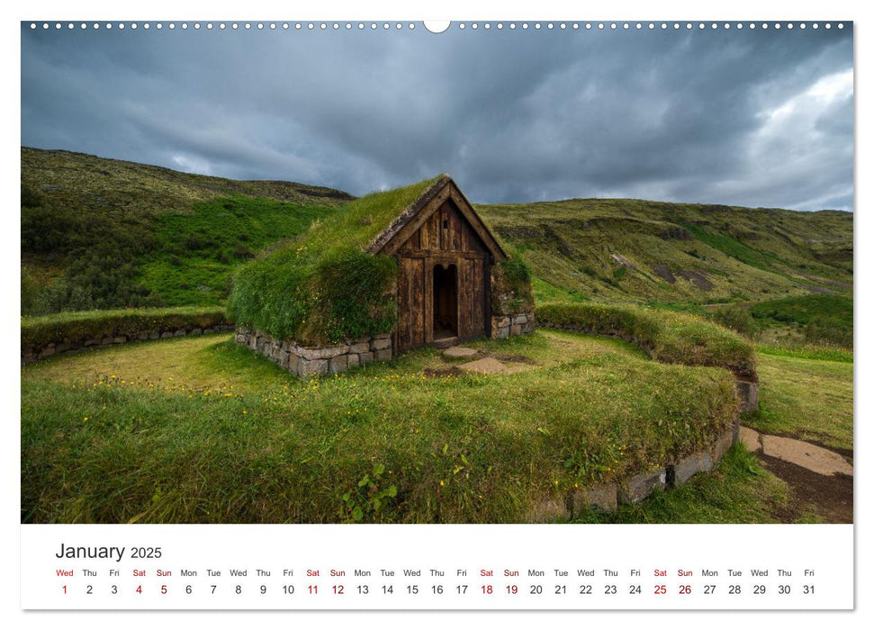 Summer in Iceland (CALVENDO Monthly Calendar 2025)