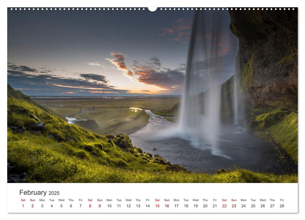 Summer in Iceland (CALVENDO Monthly Calendar 2025)