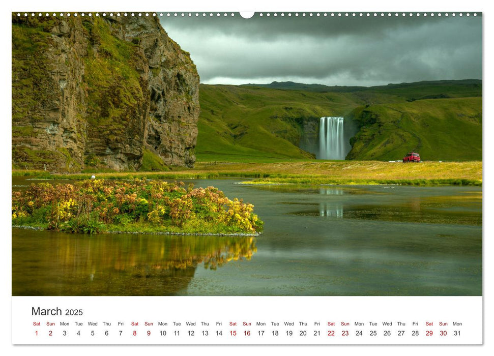 Summer in Iceland (CALVENDO Monthly Calendar 2025)