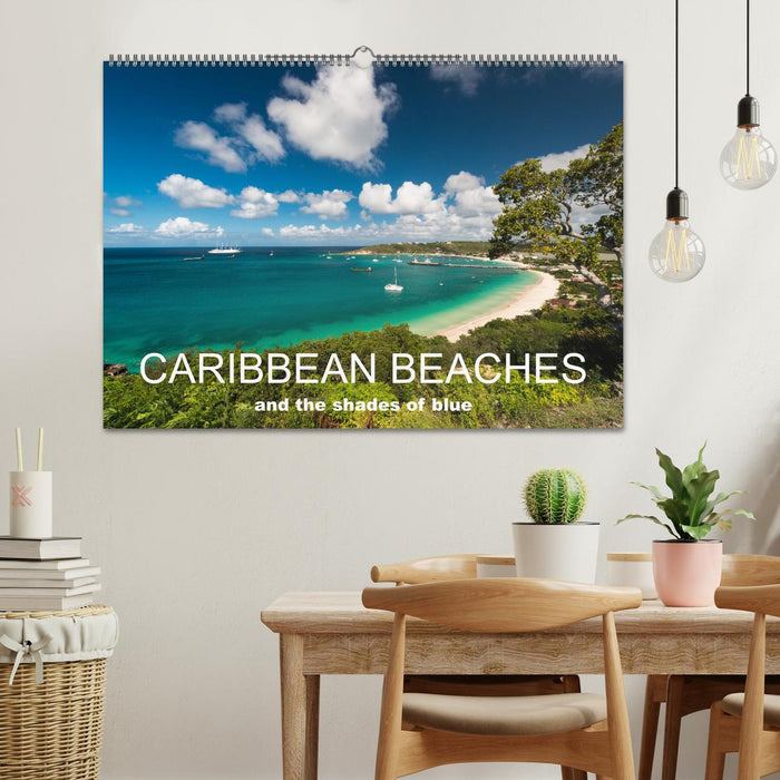 Caribbean beaches and the shades of blue (CALVENDO Monthly Calendar 2025)