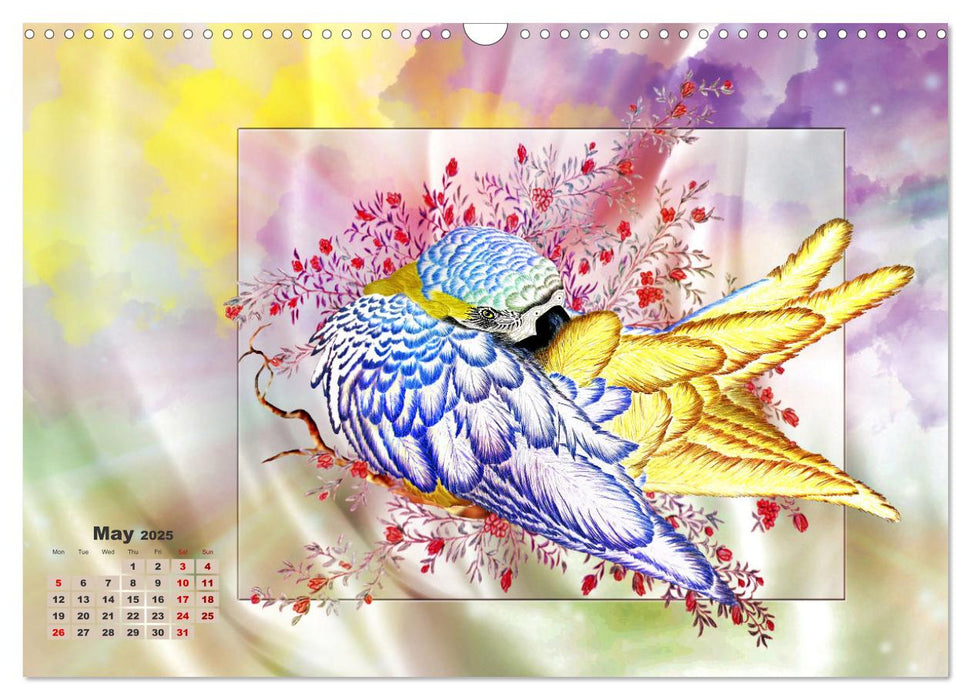 Enchanting parrots (CALVENDO Monthly Calendar 2025)