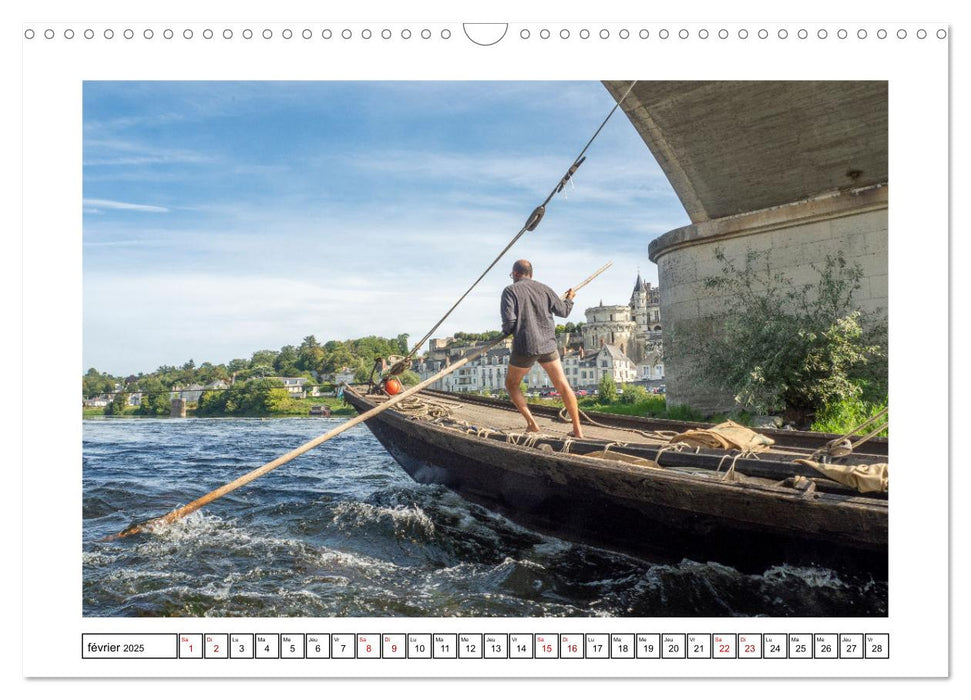 Navigation à la voile sur la Loire (CALVENDO Calendrier mensuel 2025)