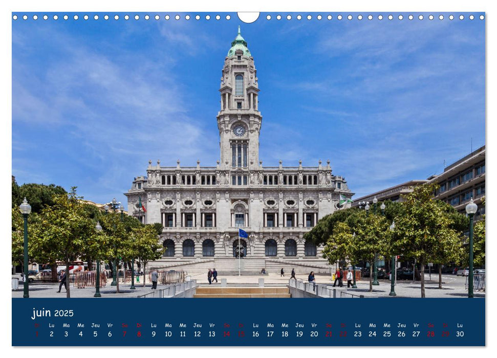 Porto - ville colorée sur le Douro (CALVENDO Calendrier mensuel 2025)