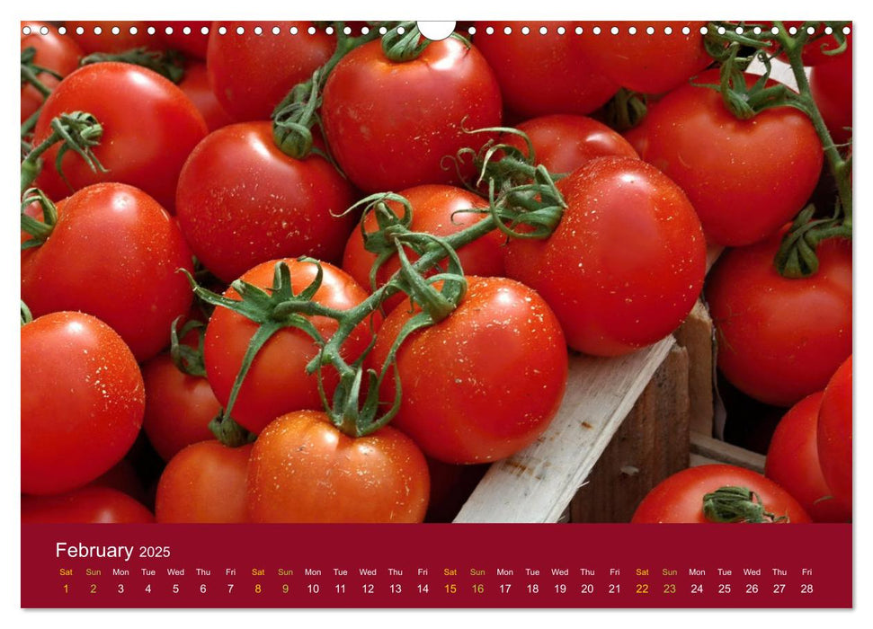 I Love Tomatoes (CALVENDO Monthly Calendar 2025)