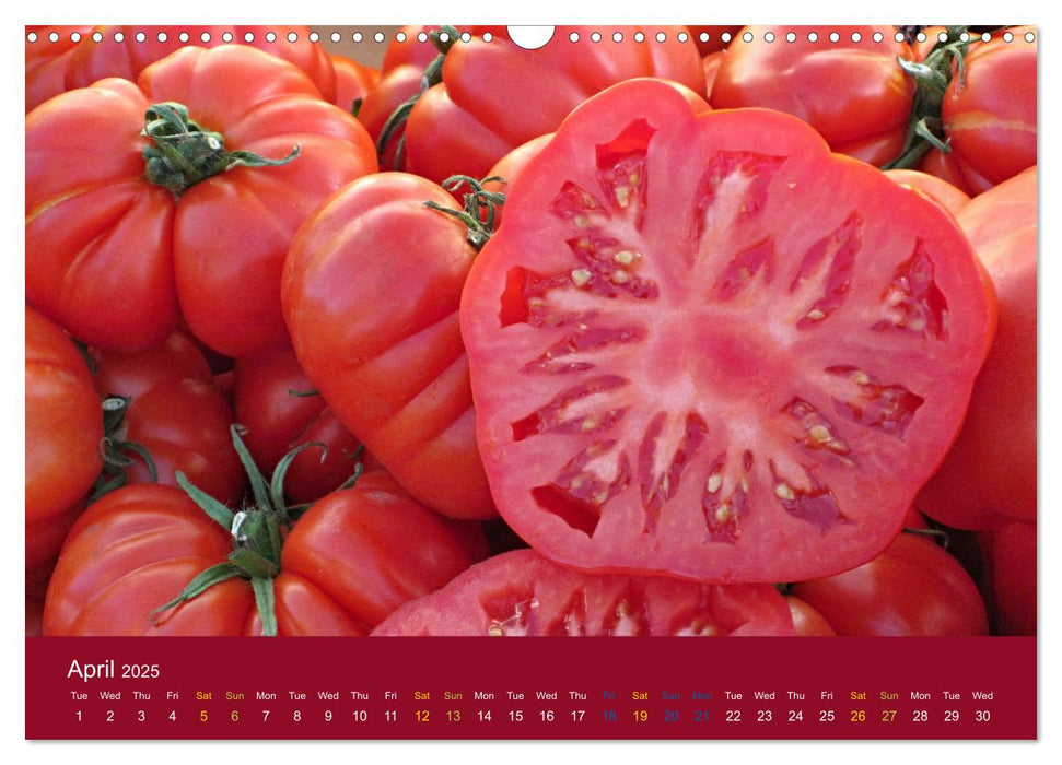 I Love Tomatoes (CALVENDO Monthly Calendar 2025)