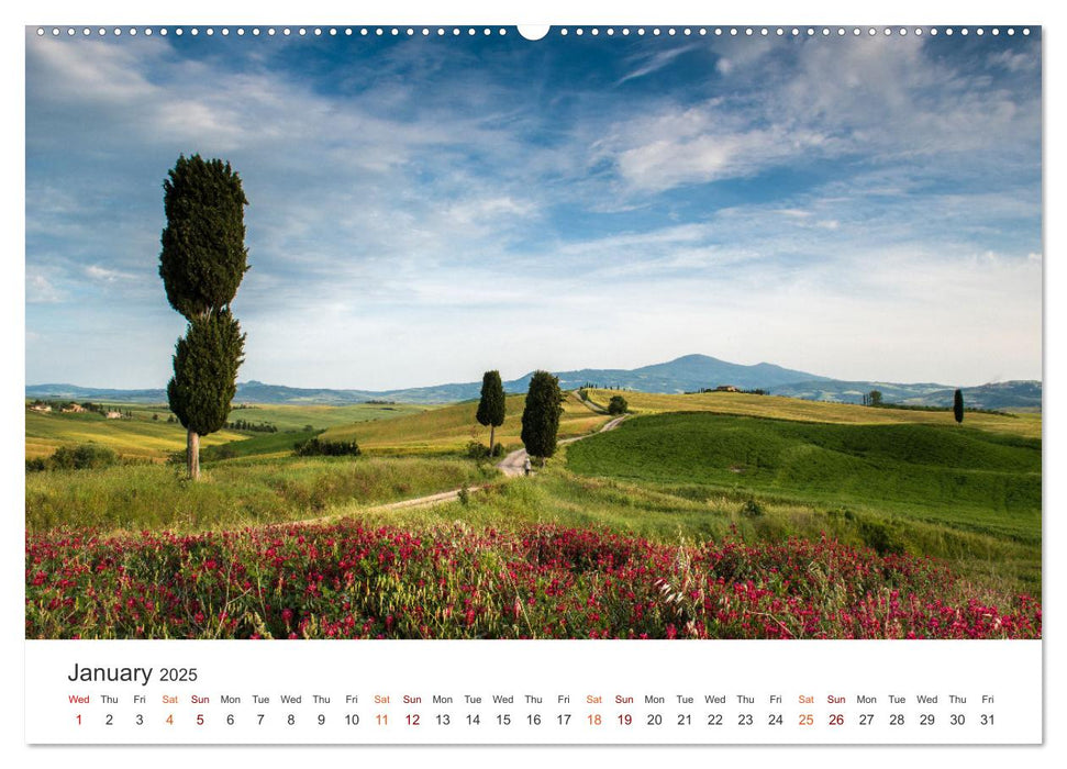 Tuscany A color palette (CALVENDO Monthly Calendar 2025)