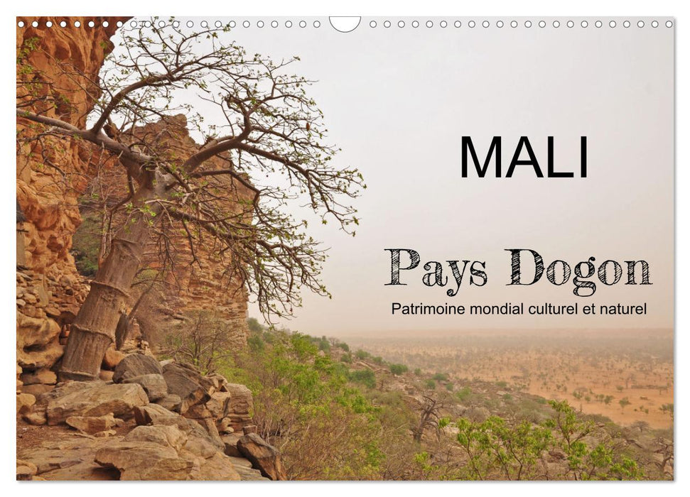 Mali - Pays Dogon - Patrimoine mondial culturel et naturel (CALVENDO Calendrier mensuel 2025)