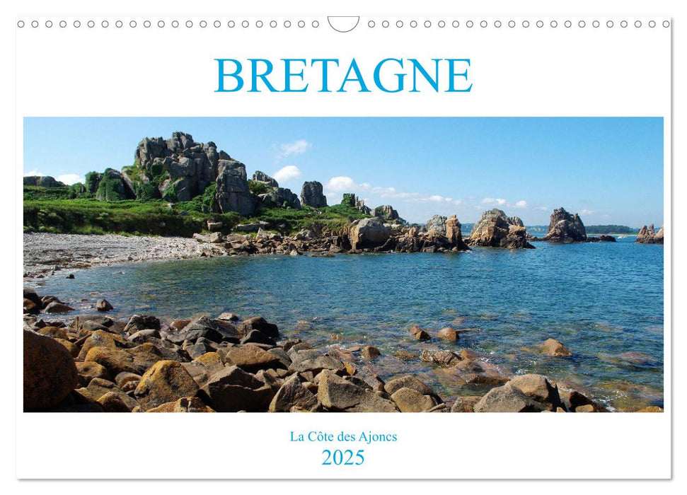 BRETAGNE La Côte des Ajoncs (CALVENDO Calendrier mensuel 2025)