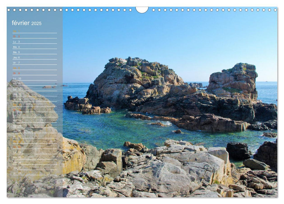 BRETAGNE La Côte des Ajoncs (CALVENDO Calendrier mensuel 2025)