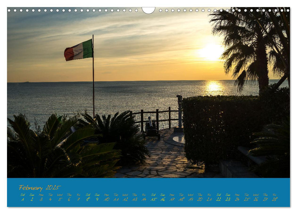 Riviera – Cote d’Azur France and Liguria Italy (CALVENDO Monthly Calendar 2025)