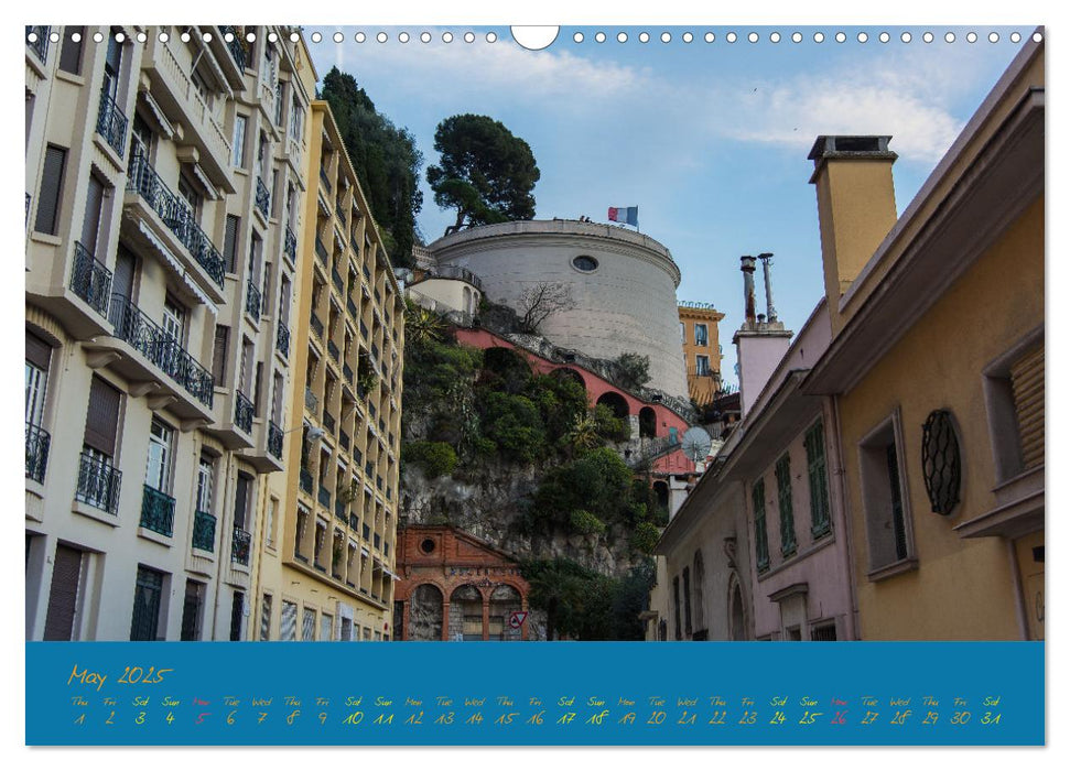 Riviera – Cote d’Azur France and Liguria Italy (CALVENDO Monthly Calendar 2025)