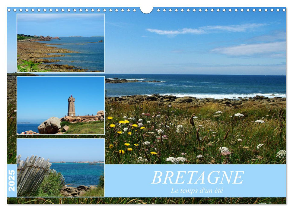 BRETAGNE Le temps d'un été (CALVENDO Calendrier mensuel 2025)