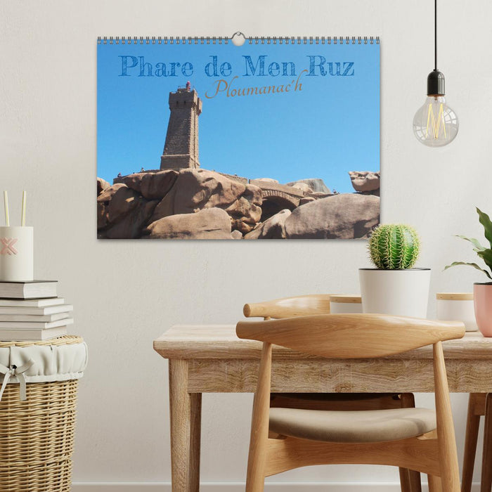 Phare de Men Ruz Ploumanac'h (CALVENDO Calendrier mensuel 2025)