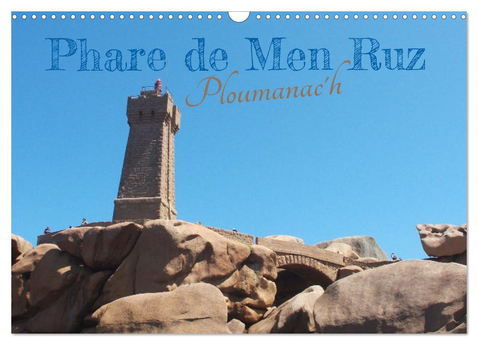 Phare de Men Ruz Ploumanac'h (CALVENDO Calendrier mensuel 2025)