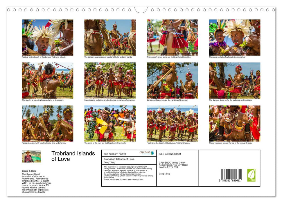 Trobriand Islands of Love (CALVENDO Monthly Calendar 2025)