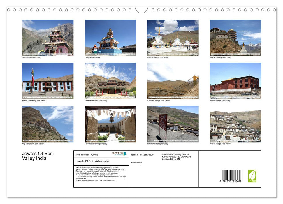 Jewels Of Spiti Valley India (CALVENDO Monthly Calendar 2025)