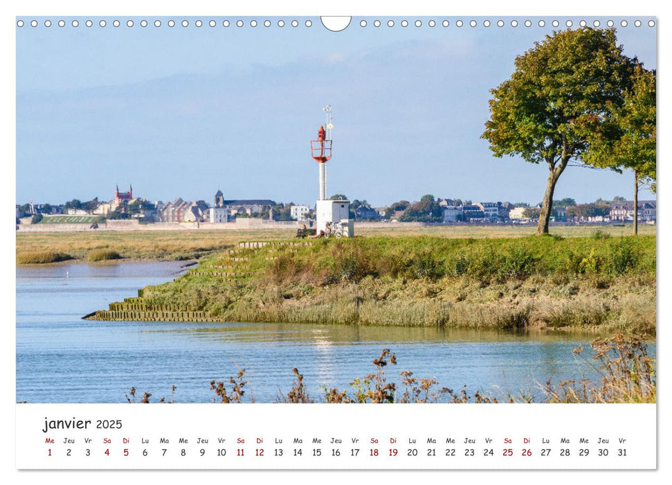 Saint-Valéry-sur-Somme Splendeur de la Baie de Somme (CALVENDO Calendrier mensuel 2025)