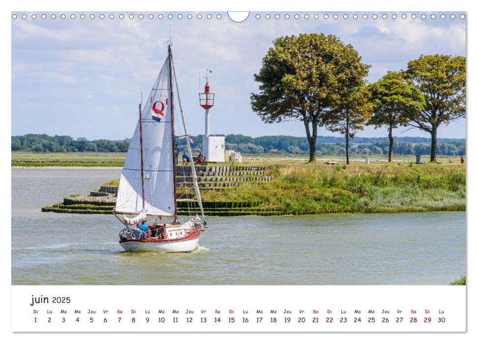 Saint-Valéry-sur-Somme Splendeur de la Baie de Somme (CALVENDO Calendrier mensuel 2025)