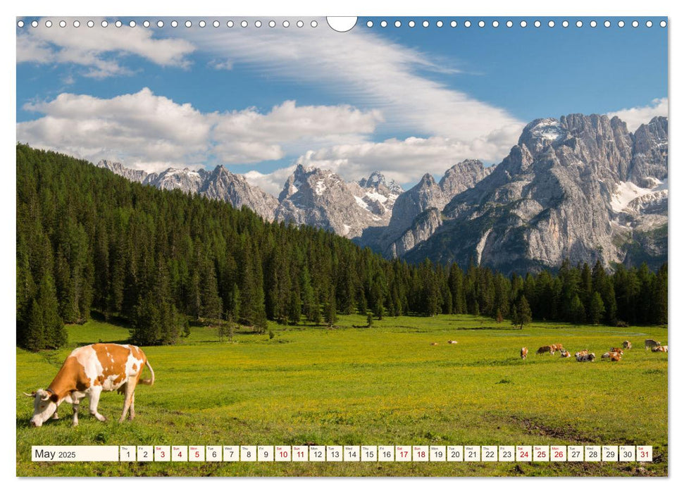 A JOURNEY ON THE DOLOMITES (CALVENDO Monthly Calendar 2025)