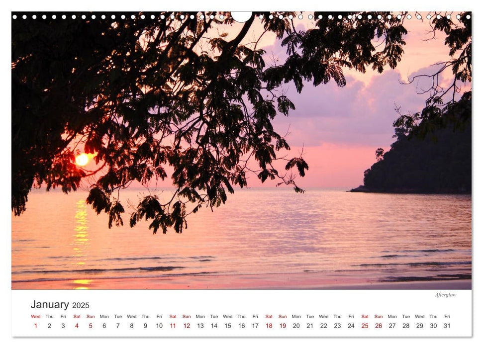 Colours on the beach (CALVENDO Monthly Calendar 2025)