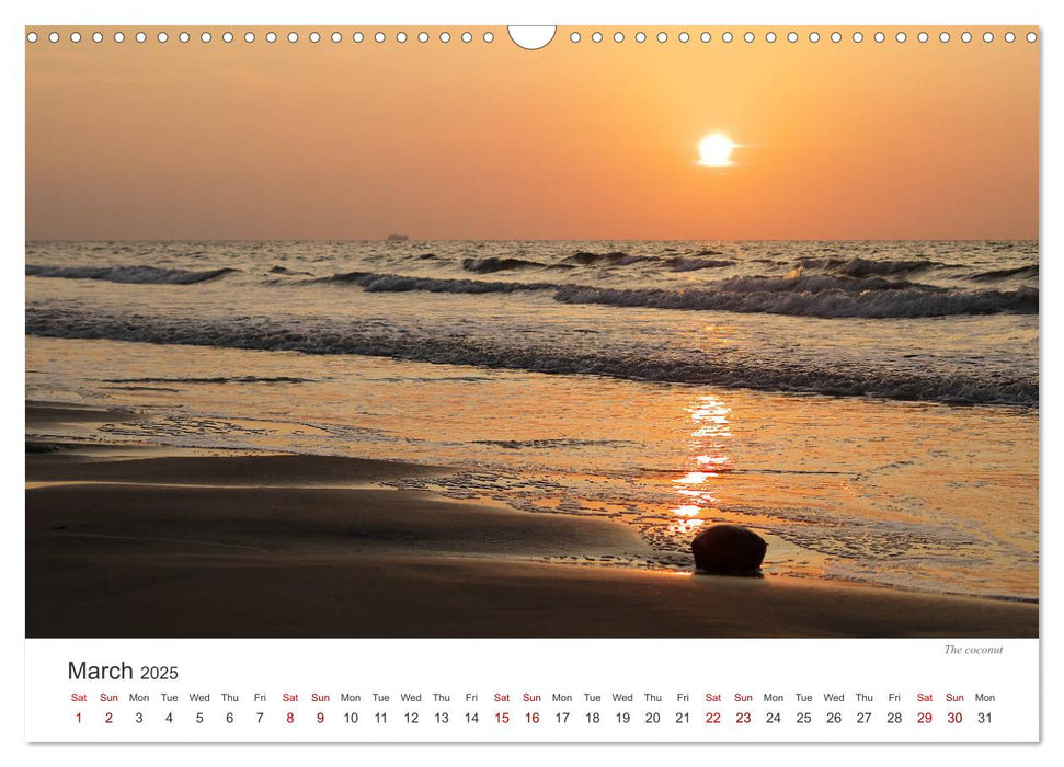 Colours on the beach (CALVENDO Monthly Calendar 2025)