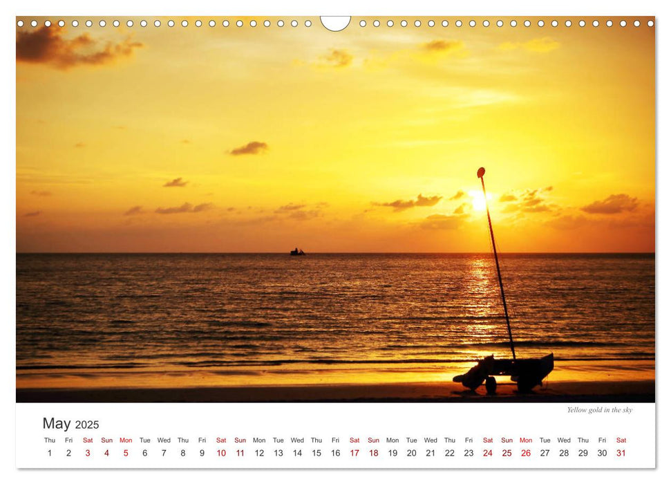 Colours on the beach (CALVENDO Monthly Calendar 2025)