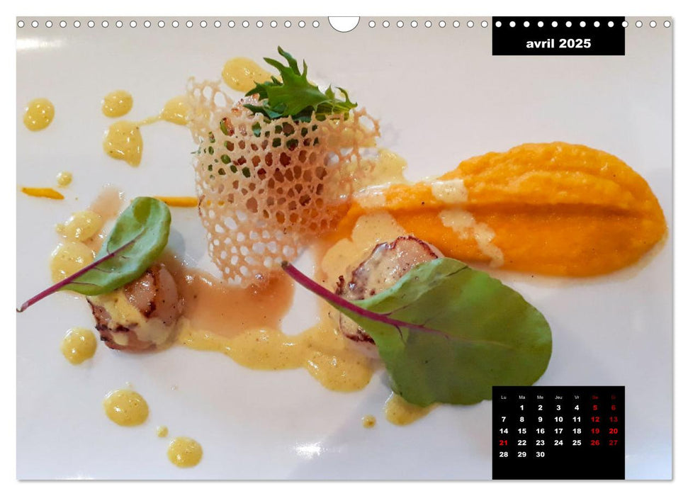 LA CUISINE EST UN ART (CALVENDO Calendrier mensuel 2025)