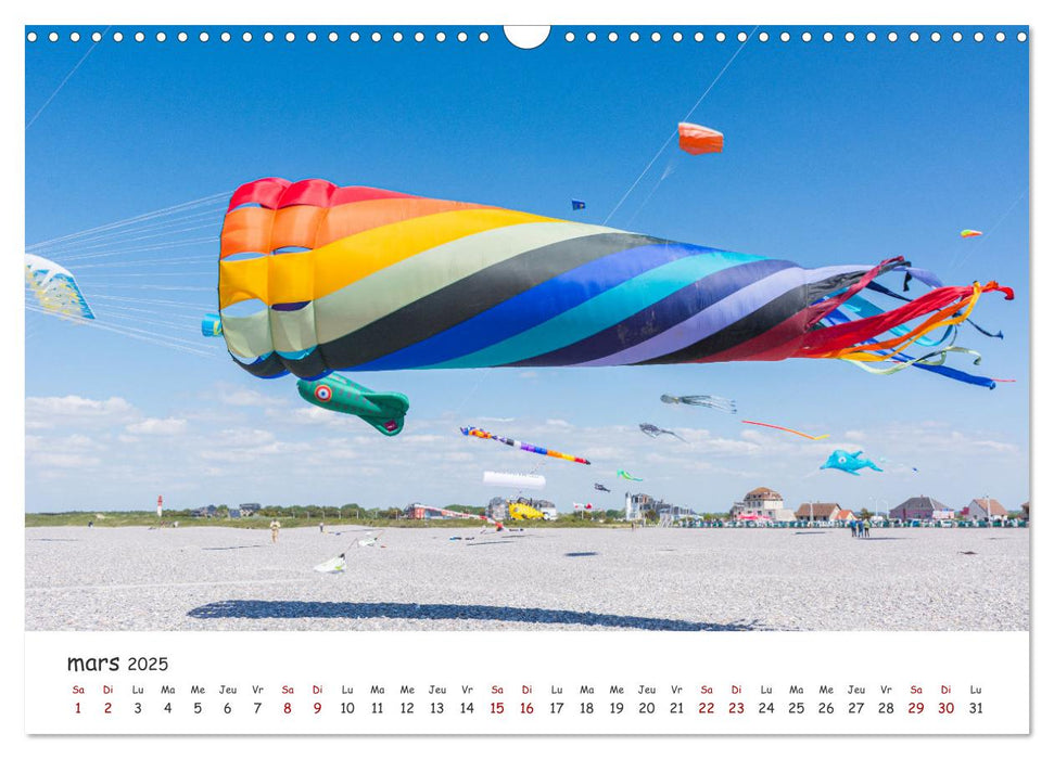 Baie de Somme festival des cerfs-volants de Cayeux-sur-mer (CALVENDO Calendrier mensuel 2025)