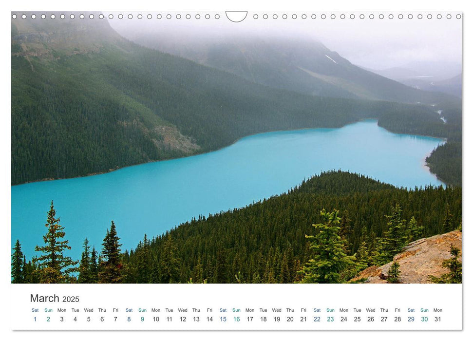 Icefields Parkway in Canada (CALVENDO Monthly Calendar 2025)