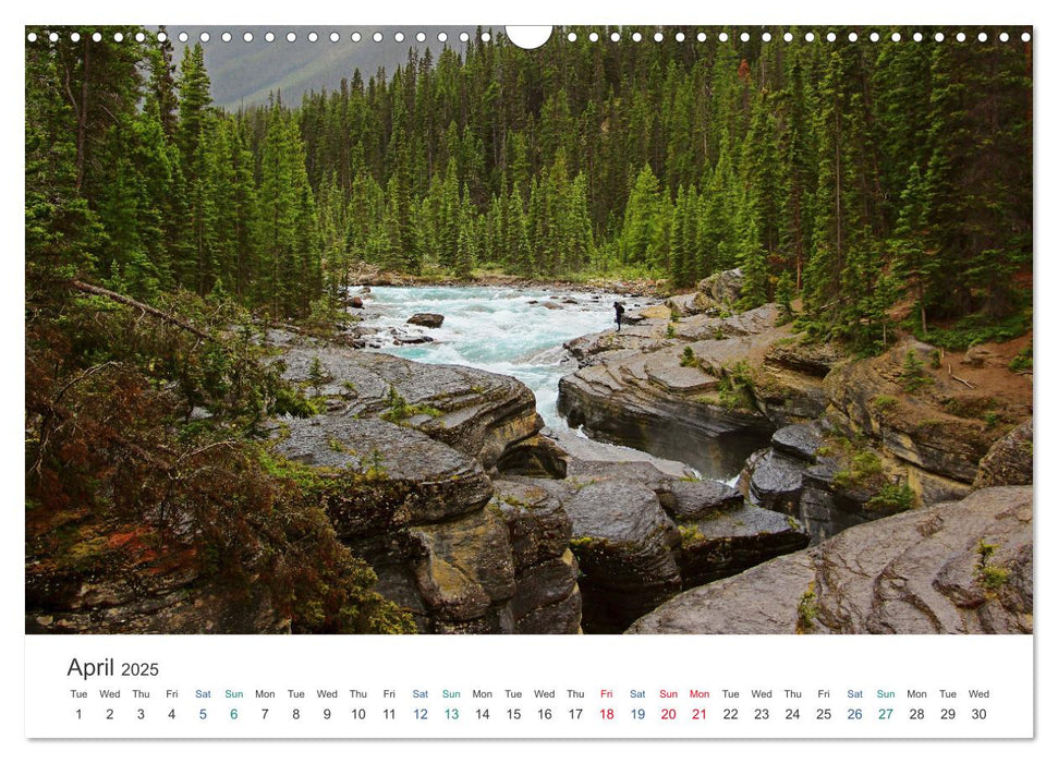 Icefields Parkway in Canada (CALVENDO Monthly Calendar 2025)