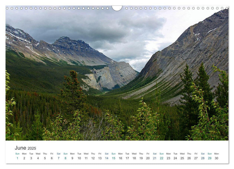 Icefields Parkway in Canada (CALVENDO Monthly Calendar 2025)