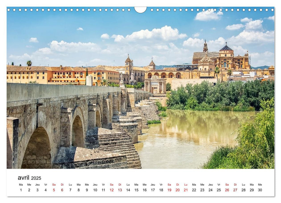 Étonnante Andalousie (CALVENDO Calendrier mensuel 2025)