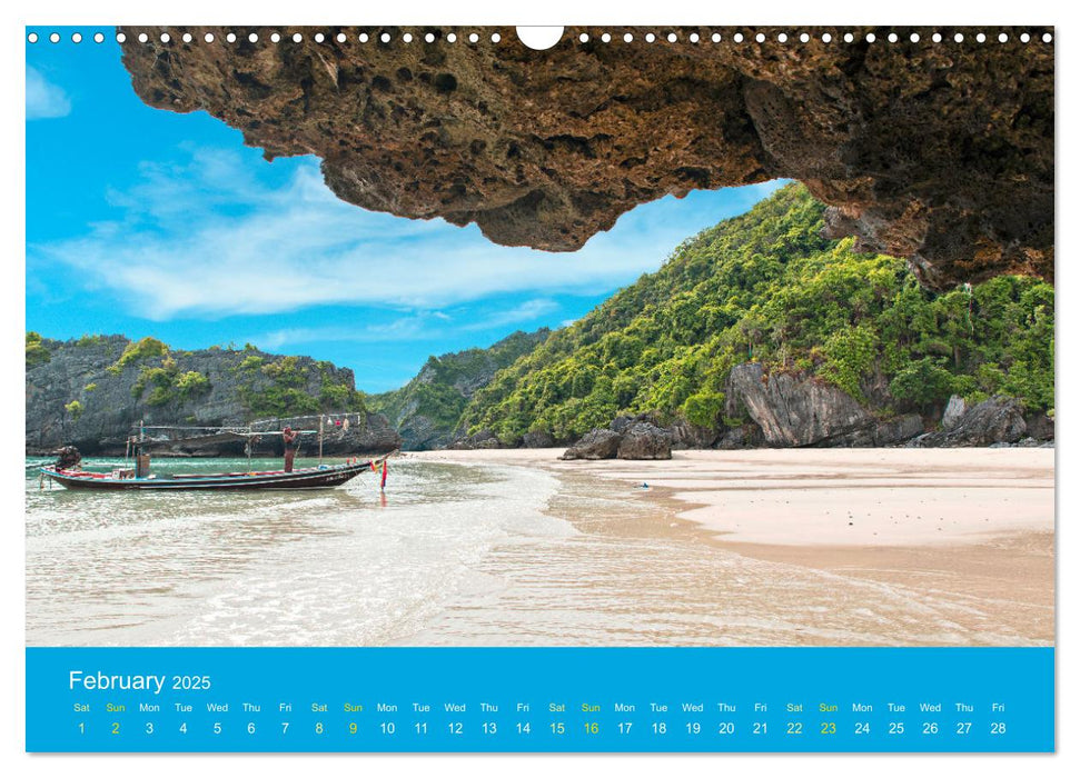 Thailand's Landscapes (CALVENDO Monthly Calendar 2025)