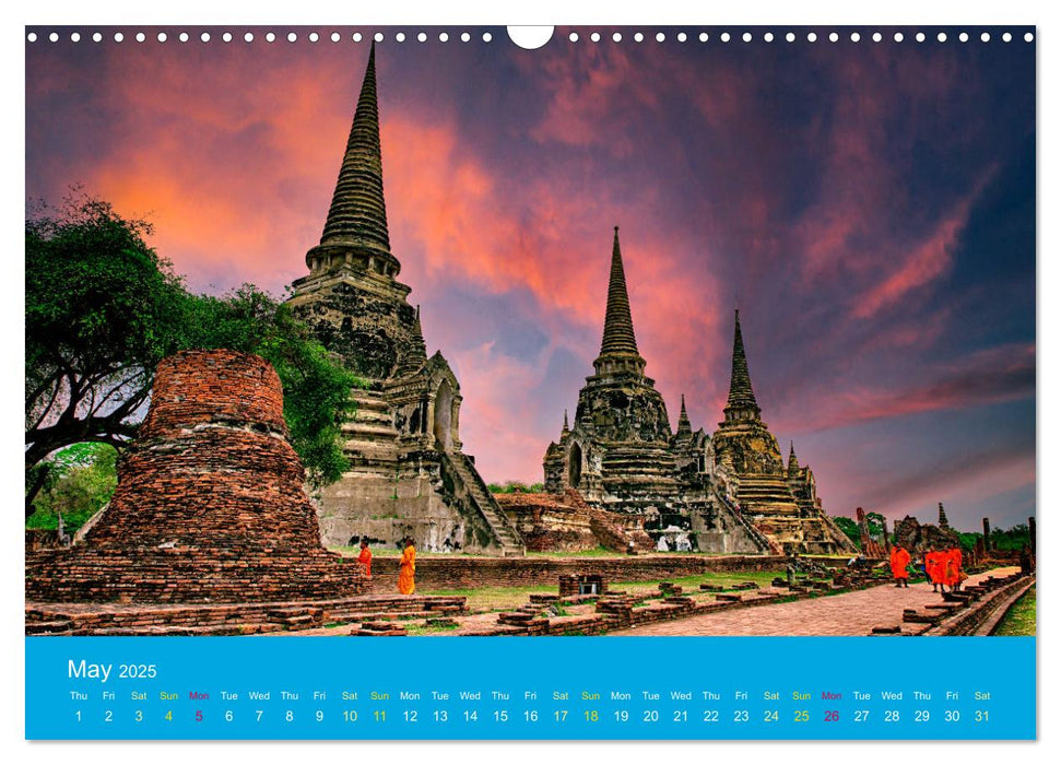 Thailand's Landscapes (CALVENDO Monthly Calendar 2025)